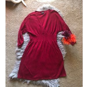 EXPRESS Red Sweater Dress